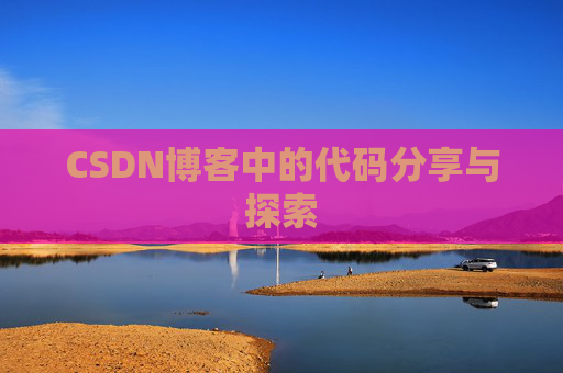 CSDN博客中的代码分享与探索
